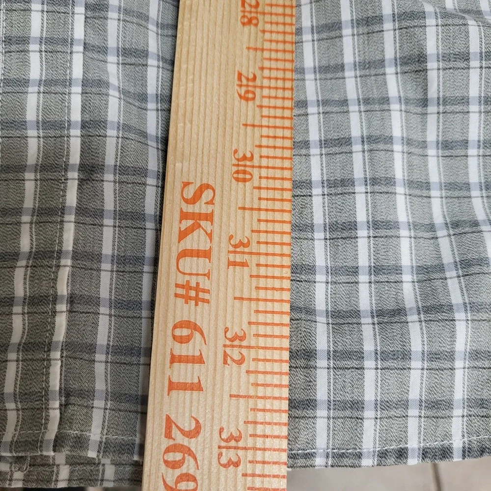 Banana Republic Heritage Collection Men XL Tall Tailored Slim Fit Plaid Shirt LS